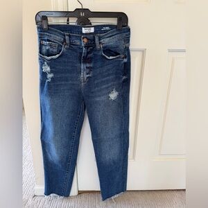 Kensie Women's Blue Distressed Jeans